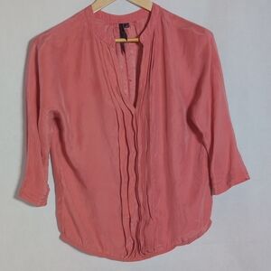 Vintage Bellatrix Silk Sz XS Women's Pink Blouse